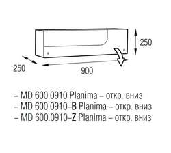 MD 600.0910 Planima - dimensions,